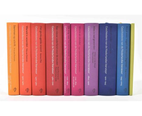 Amst., 2006-17. Complete series in 10 vols. (1) Oostrom, F. van. Stemmen op schrift. (Tot 1300). (2) Idem. Wereld in woorden.