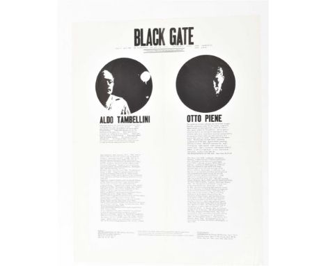 New York City, April 1967. Edited by Otto Piene and Aldo Tambellini. Newspaper in the form of a poster, 56 x 43.5 cm, folded 