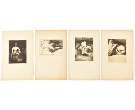 Var. sizes (all w. sheet size 50.5 x 32.5 cm), all signed in pencil, 2 prints also numb. 8/10 and 15/18 in pencil. Annotation