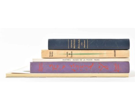 Ed. R. Morel. Forcalquier, 1967. 1st ed. W. 2 signed dedications by Mathieu. Triangular publ. in purple cl. Added: (1) Mathie