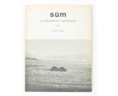 Gallery Sum, Reykjavic (Iceland), 1972. Softcover, 27 x 20.5 cm, 150 pp. with photo documents and facsimile handwriting and d