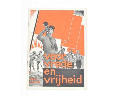 (1) Vorrink, K. Voor vrede en vryheid. Een drietal politieke opstellen. Amst., AJC, 1932, 16 p., orig. stapled photomontage w