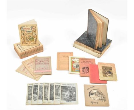 14 var. issues, early 20th cent. Ill. by D. Hoeksema and A. Poussin. Some w. stamps/ stickers on front wr. All sl. worn, esp.