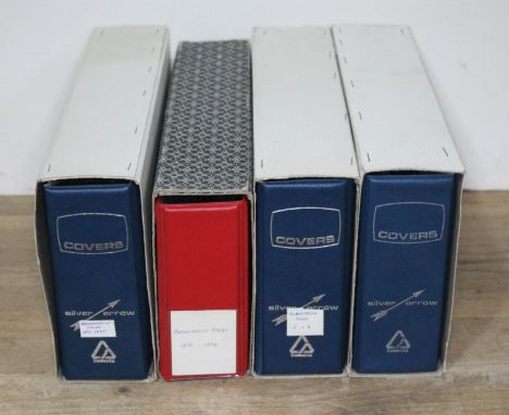 GB British Post Office mint stamp packs, 4 albums, circa 1970s, some high value, collectors packs, approx. 109.  