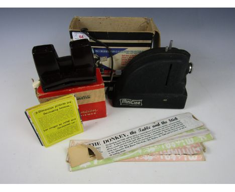 A boxed viewmaster together with a Martin Lucas Minicine projector