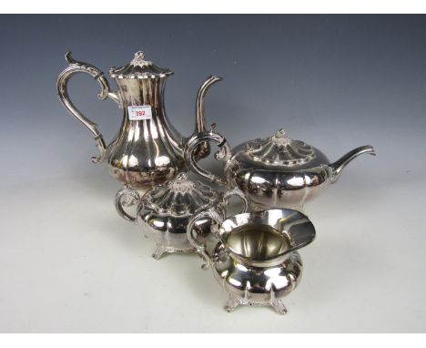 An electroplate Viners of Sheffield four piece tea and coffee service