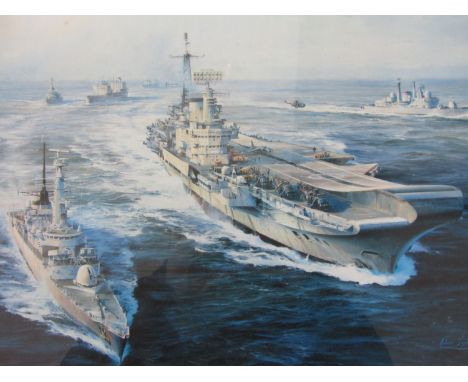 A Robert Taylor print of the South Atlantic Task Force