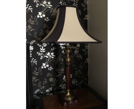 A columnar table lamp