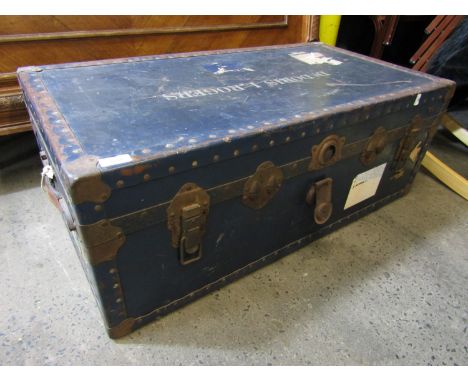 A vintage cabin trunk