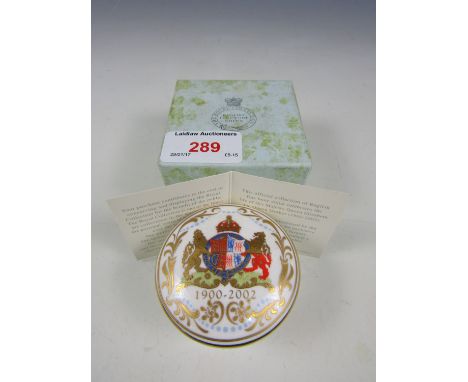 An official Royal Palaces Royal Collection English bone china trinket box in original packaging 