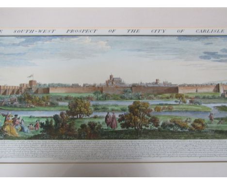 The Southwest Prospect of the City of Carlisle, framed print 
