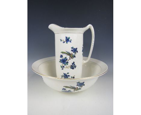 A wash bowl and basin set