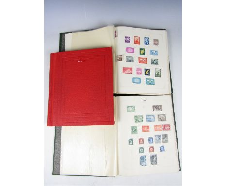 Three Rapkin 'Crown' stamp albums containing British Empire and Commonwealth countries, Queen Victoria to QEII issues
