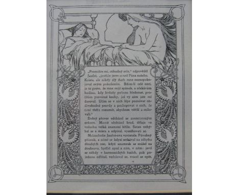 An Alfons Mucha print