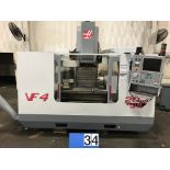 2000 Haas VF-4 VMC with 4th Axis S/N 20443 Date 2004