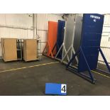 Lot 5 Shop Built Display Units & 5 Rolling Shelf Units
