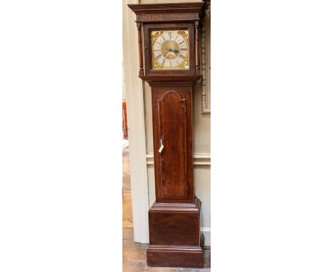 Samuel Ashton II of Tideswell (Derbyshire) longcase clock, single handed, second quarter of the 18th Century, walnut crossban