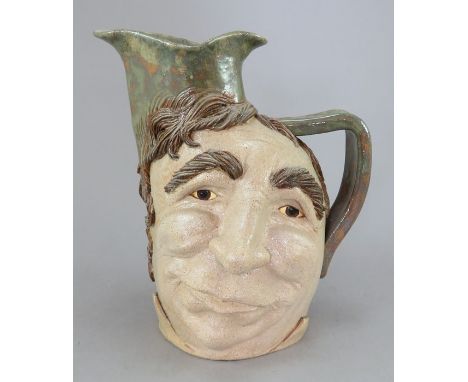A Carl Turner Original Ceramic Sculpture of a grotesque man as a jug in the manner of the Martin Brothers. Hand-modelled and 