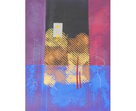 R..Buck (?) (20th Century), Totem V, signed l.r., No.38/250, mixed media, 78 by 60cm, framed Provenance: a Corporate Art Coll