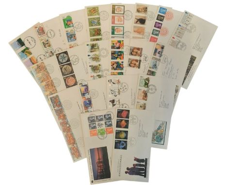 Royal Mail First day Cover collection 20 covers all with stamps and post marks. Subjects include Music British Conductors, Bu