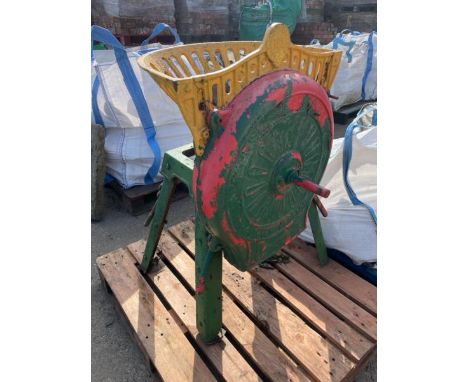 Vintage TCL turnip grinder, 112cm high