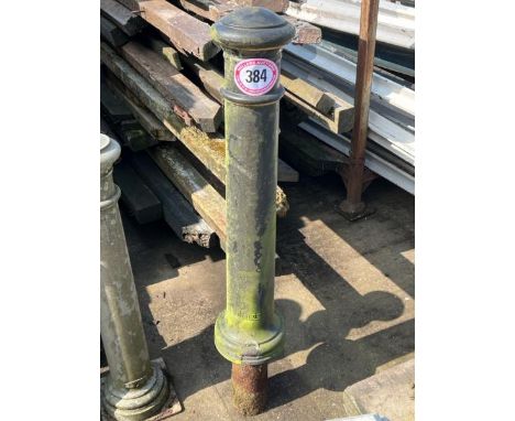 Single bollard, measures approx. 97cm h from base