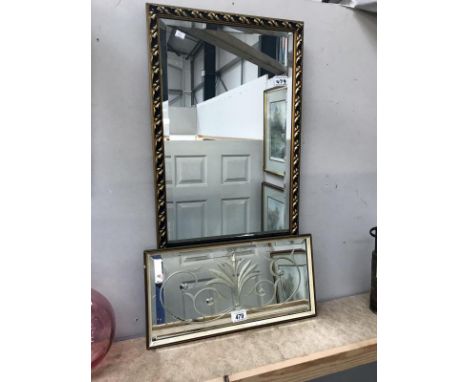 A vintage mirror and 1 other