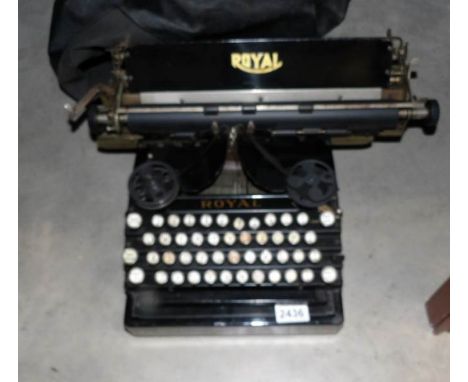 A vintage Royal typewriter.