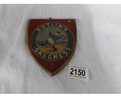 A vintage Butlins Skegness shield.