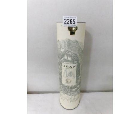 A bottle of Oban 'Little Boy of Caves' 14 year old single west highland malt scotch whisky.