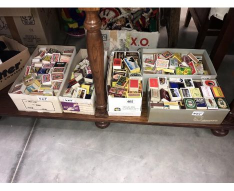 5 boxes of vintage matchboxes