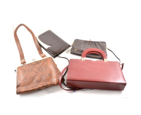 Ten vintage handbags by Jane Shilton, Saxone, Bally, Riviera, Ackery