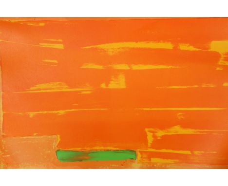 John Hoyland (b.1934), Homage to Constable, limited edition print, no. 9/100, signed in pencil and dated (19)76, unframed. 70