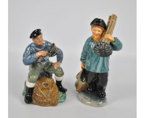 Two Royal Doulton figures; HN2317 'The Lobster Man' and HN2205 'Master Sweep' (2). CONDITION REPORT: Usual manufacturing impe