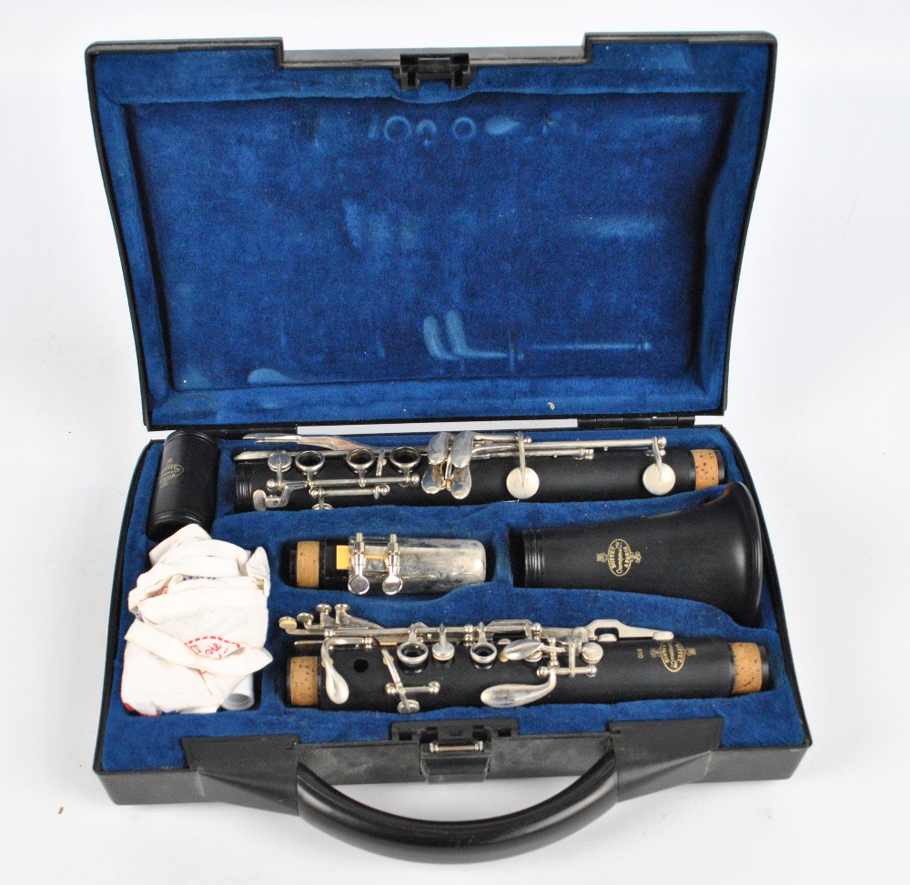A cased French B10 marked 'Buffet a Paris Crampon & Cie' with