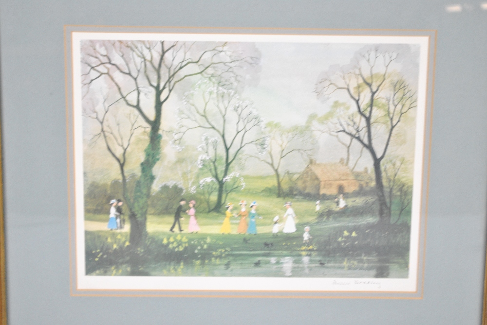 HELEN BRADLEY (1900-1979); two signed limited edition coloured prints ...