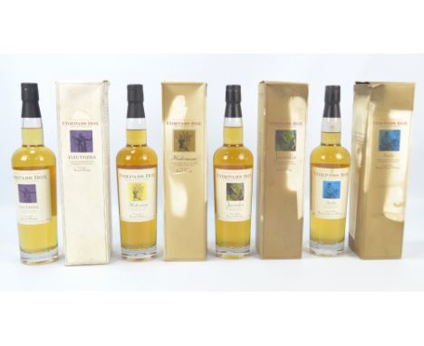 WHISKY; Compass Box Whisky comprising Juveuiles, Hedonism, Asyla and Eleuthera, all 70cl, various ABV (4).