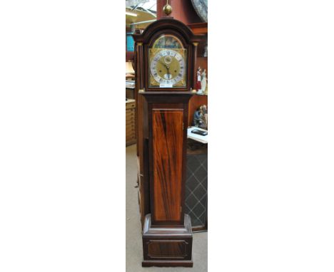 SINCLAIR HARDING OF CHELTENHAM; a good quality small mahogany eight day longcase clock, no.45 and with certificate.