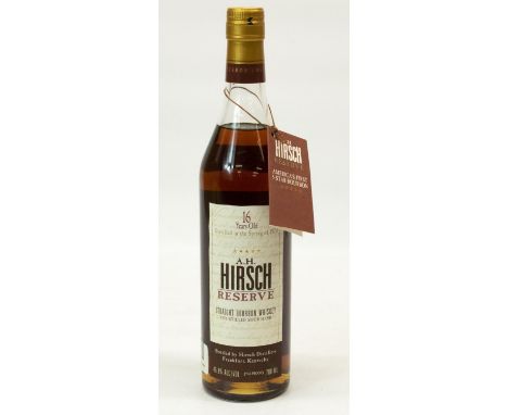 A. H. Hirsch Reserve Straight Bourbon Whiskey, 16 Years Old 700ml, 45.8%vol (91.6 Proof) with swing ticket, 1btl 