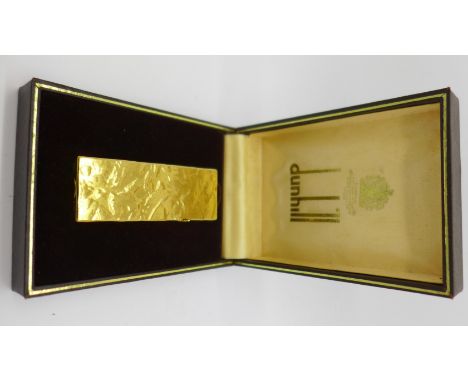 A Dunhill lighter, boxed