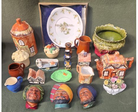 Sundry ceramics Inc. cottage ware, Bossons plaques, etc
all used unchecked