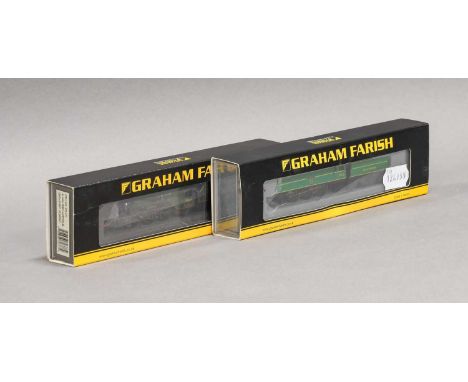 Graham Farish N Gauge Pacific Locomotives 372275 Exeter SR 21C101 and 372377 Merry Hampton BR 60066 (both E boxes E-G) (2)