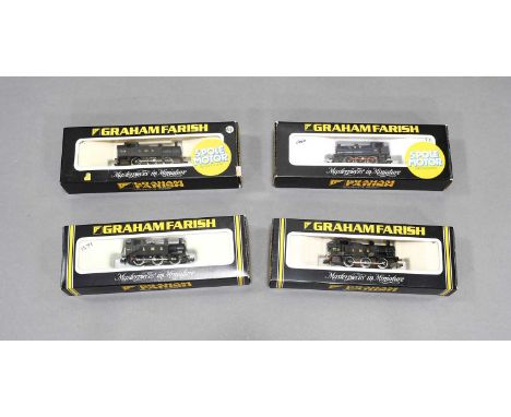 Graham Farish N Gauge Four LMS Tank Locomotives 1731 Jinty 7277 and 1706 General purpose 7313 (both E boxes G-E) 0-6-0 7313 a