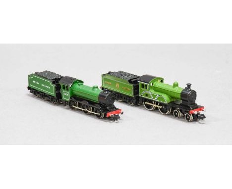 Union Mills Models N Gauge Two Locomotives (i) NER Class R 4-4-0 725 (ii) ex LNER J39 0-6-0 BR 64820 (both E boxes E) (2)