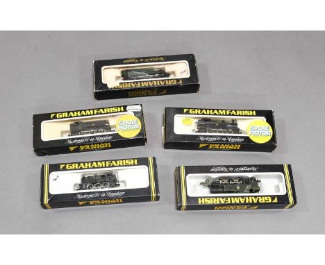 Graham Farish N Gauge Five BR Tank Locomotives 1705 47313, 1105 9402 and 1016 68079 (all E boxes G) 6127 and 8115 (both E, in