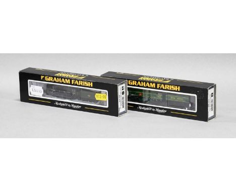 Graham Farish N Gauge Locomotives 372725 Standard Class 5MT BR 73068 and 372313 New Zealand Line BR 35021 both 6DCC (both E b