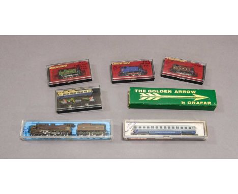 Graham Farish N Gauge The Golden Arrow  Channel Packet Southern 21C1, 0-6-0 tank locomotives Southern, GER and LMS (all boxed