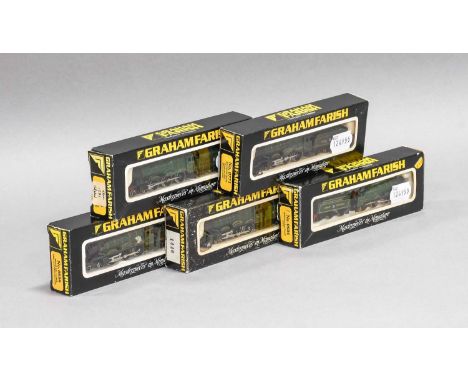 Graham Farish N Gauge Great Western Locomotives 2xWinchester Castle 5042, 2x4-6-0 6960 and Monmouth Castle 5037 (all in incor