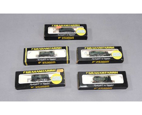 Graham Farish N Gauge Five GWR Tank Locomotives three Pannier (in correct boxes) and two Prairie (in incorrect boxes) (5)