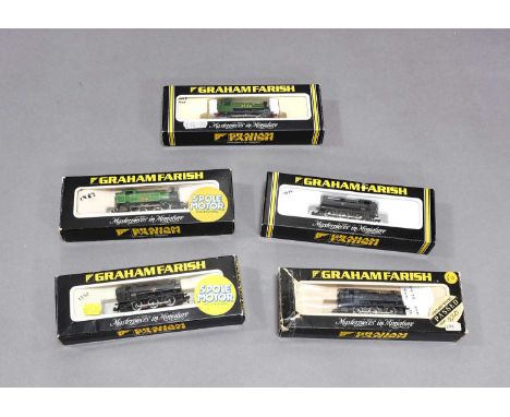 Graham Farish N Gauge Five Tank Locomotives    2x1105 BR Class 94xx, 1125 BR Class 57xx and 1705 0-6-0 LNER 2801 (all E boxes